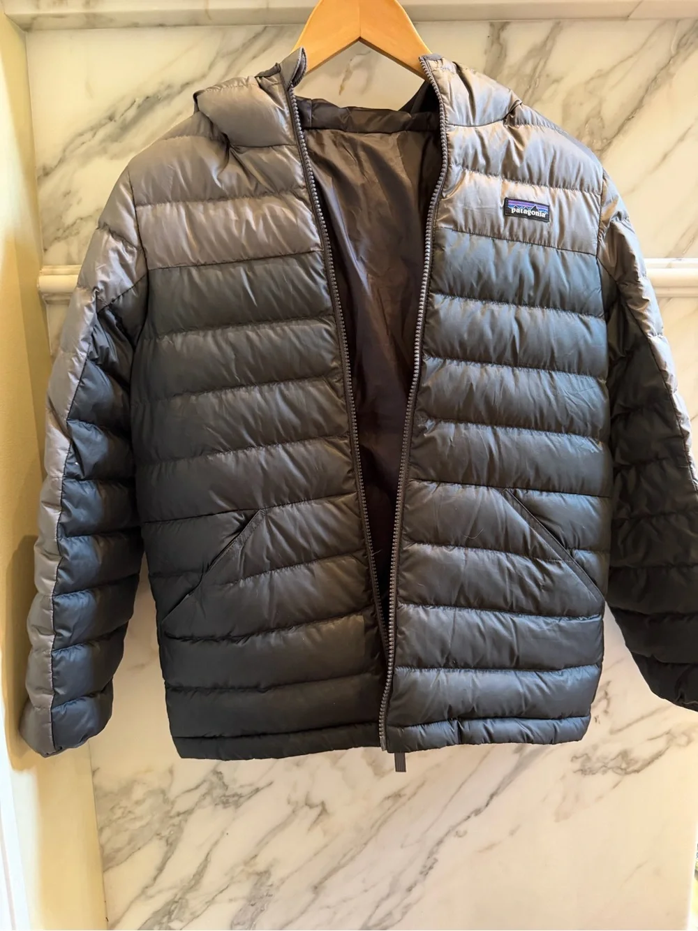 Patagonia Kids Lightweight Puffer Jacket - Gray